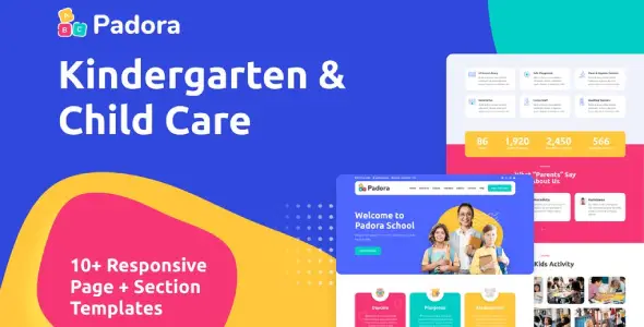 Padora – Kindergarten & Child Care Elementor Template Kit